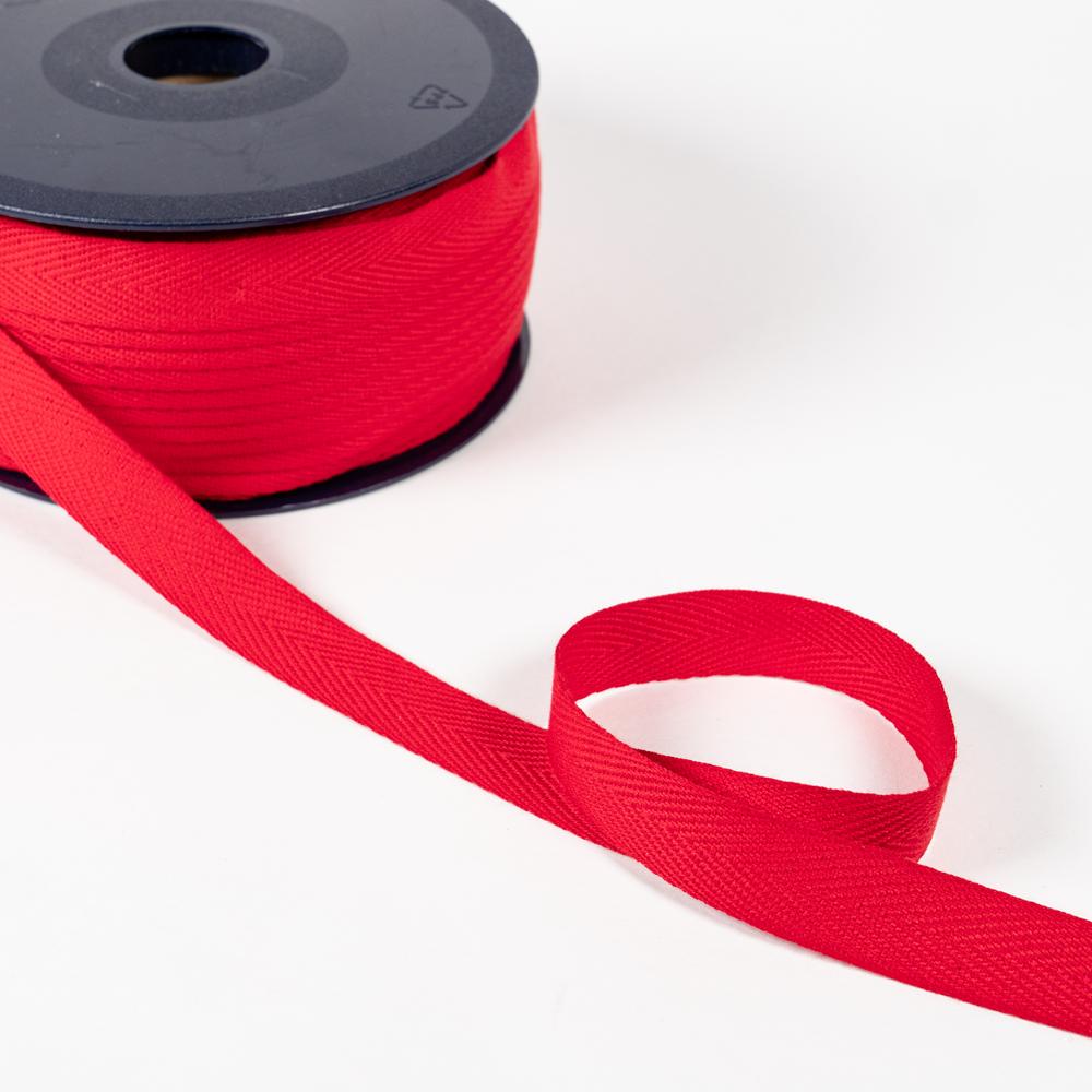 15MM TWILL TAPE 50M RED 9