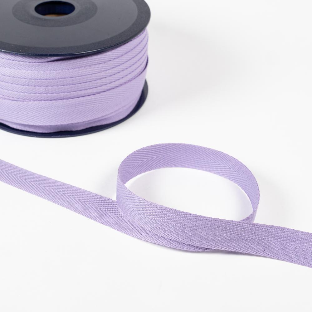 15MM TWILL TAPE 50M LILAC 28