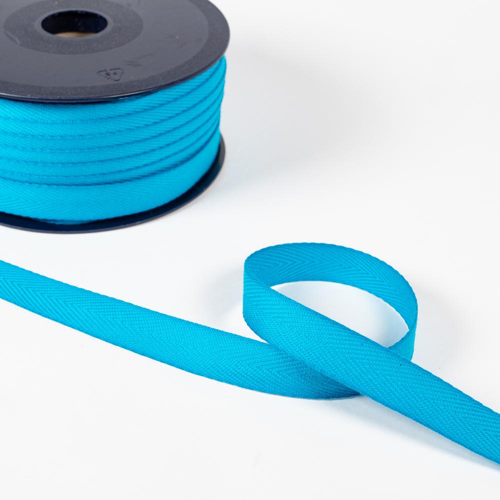 15MM TWILL TAPE 50M TURQ 207