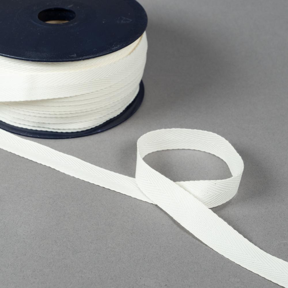 15MM TWILL TAPE 50M IVORY 224