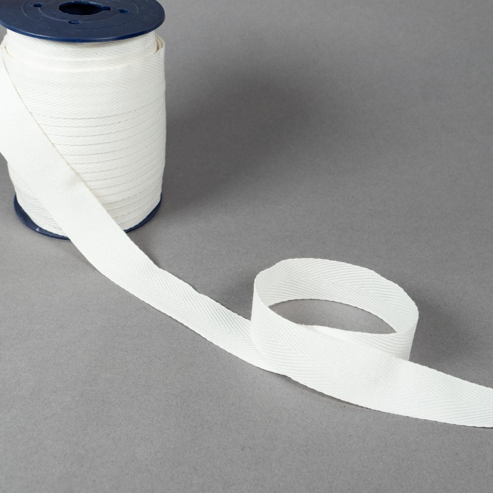 20MM TWILL TAPE 25M WHITE 1