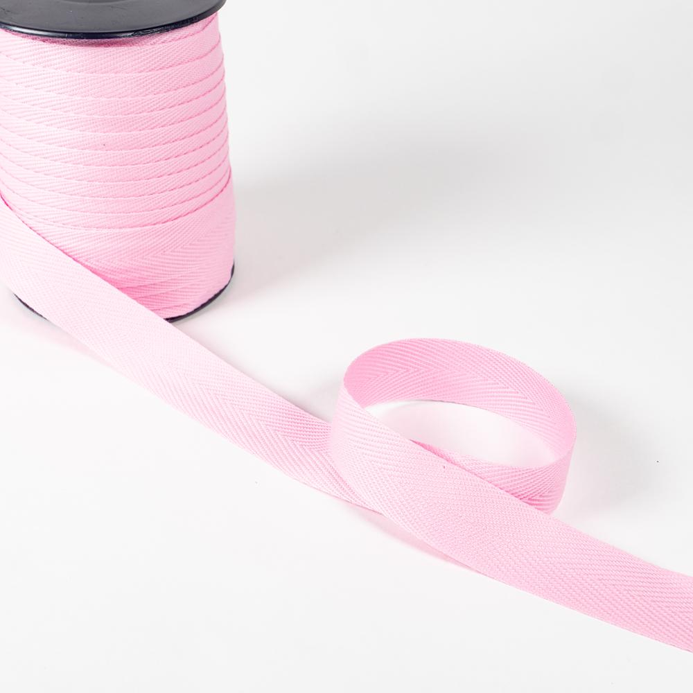 20MM TWILL TAPE 25M PINK 6