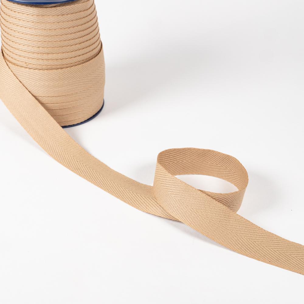 20MM TWILL TAPE 25M BEIGE 213