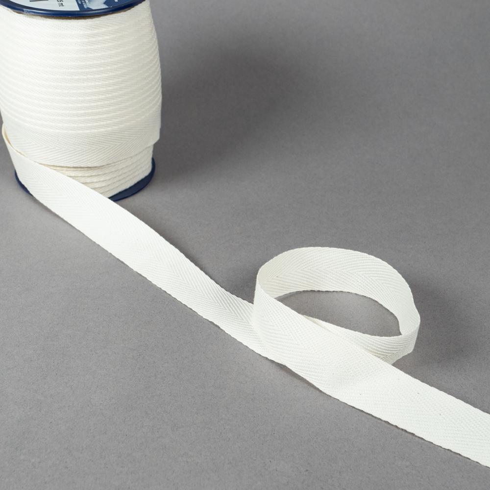 20MM TWILL TAPE 25M IVORY 224