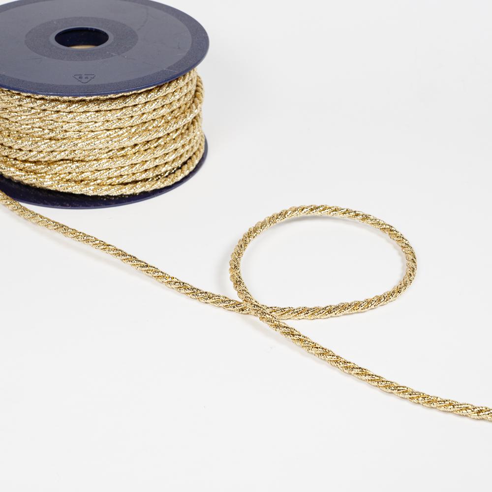 4MM METALLIC CORD 25M GOLD 401