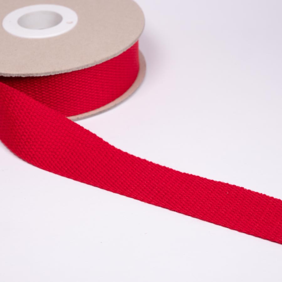 3CM COTTON WEBBING 10M 32 True Red