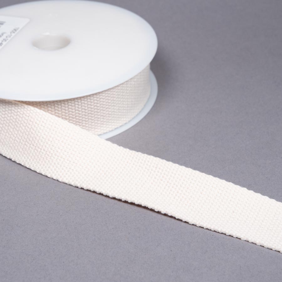 3CM COTTON WEBBING 10M 46 Ivory