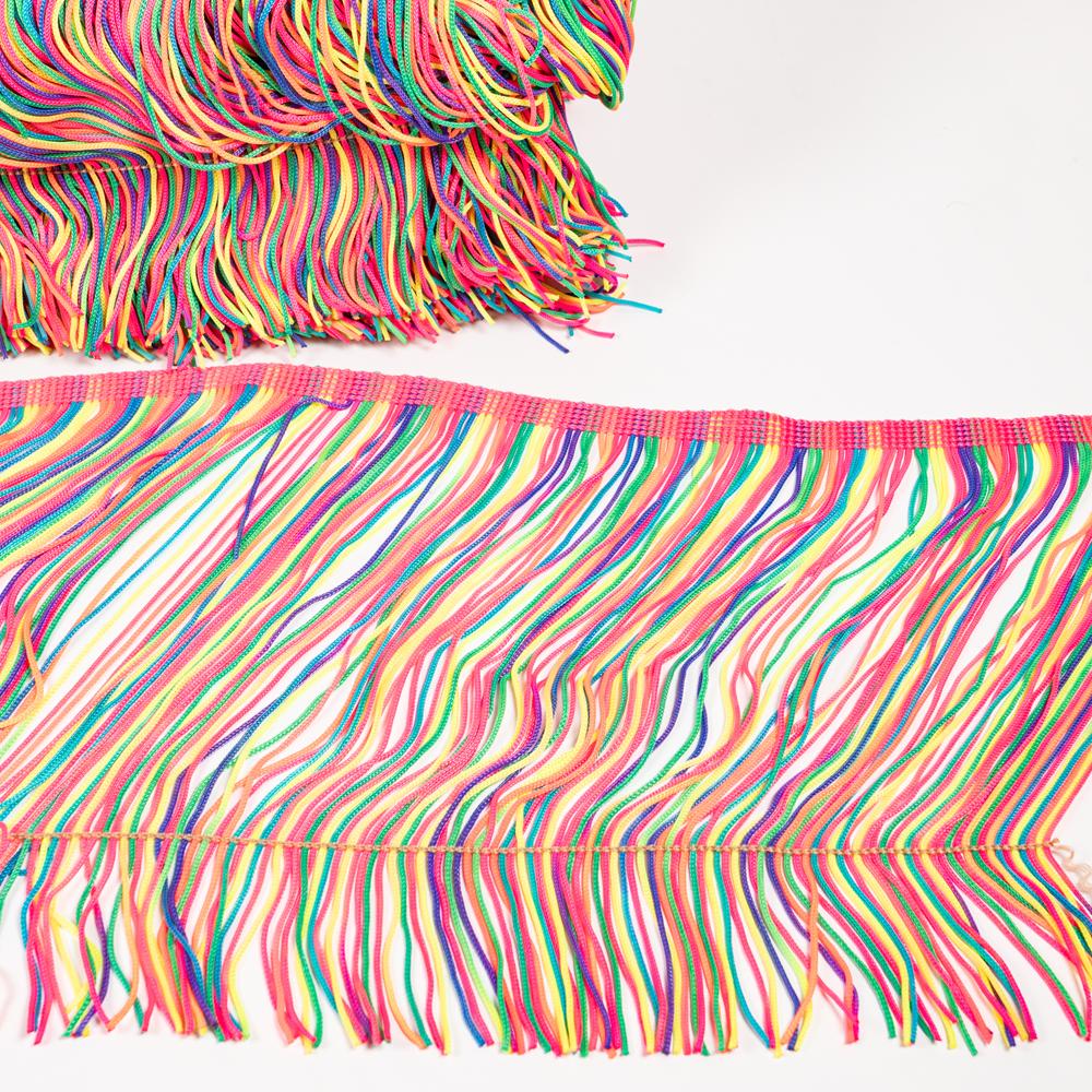 20CM POLYESTER CUT FRINGE 9.14M CARNIVAL