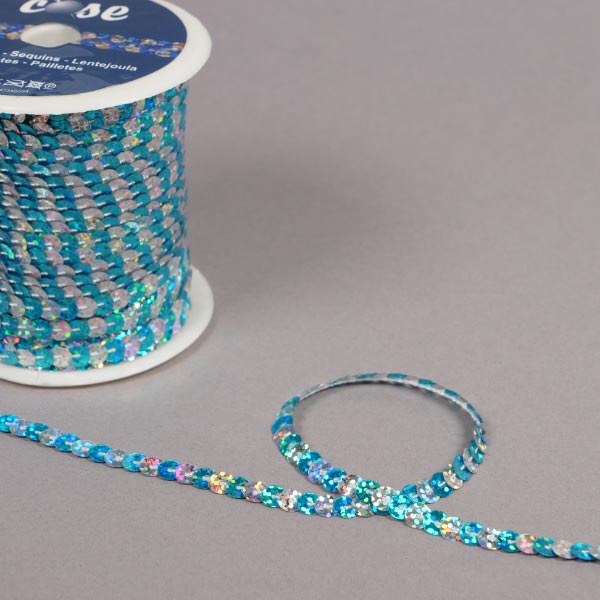 6MM DUAL COLOURED SEQUIN - 50MTS 1