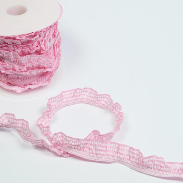 20MM FRILLED GINGHAM TRIM - 20MTS 6