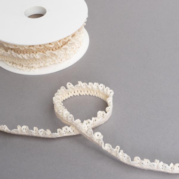 Stretch ruffle lace trim discount