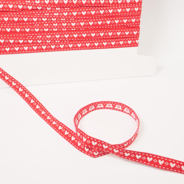 15MM HEART JACQUARD 20M 551