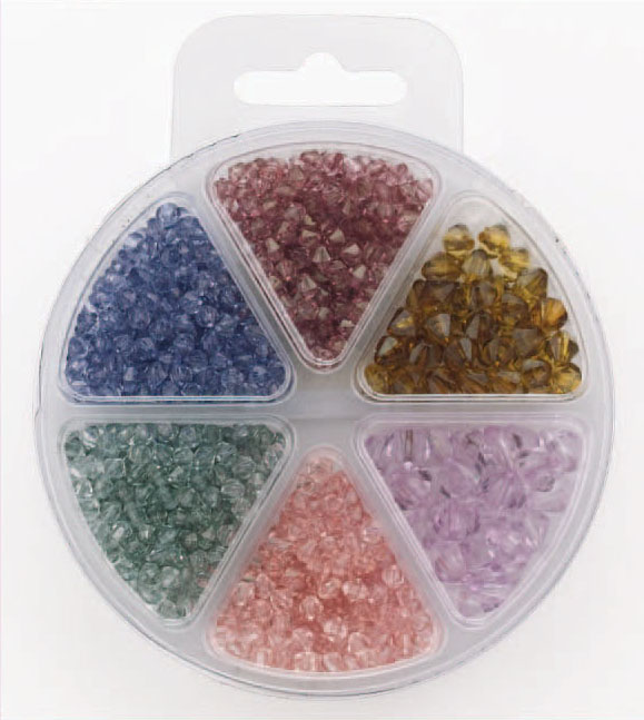 BEAD KIT ACRYLIC BEADS 6 COLOURS 13