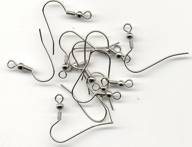 Ear wire fish Hook 5 pcs per Bag - Plat Co 1421