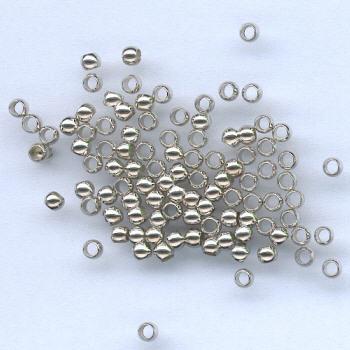 2mm Round Crimp Beads 100pcs per card 21
