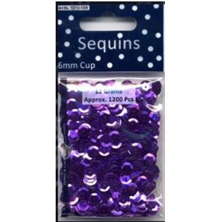 SEQUINS 6MM PER 5 BAGS 1209