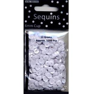 SEQUINS 6MM PER 5 BAGS 1212