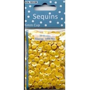 SEQUINS 6MM PER 5 BAGS 1224