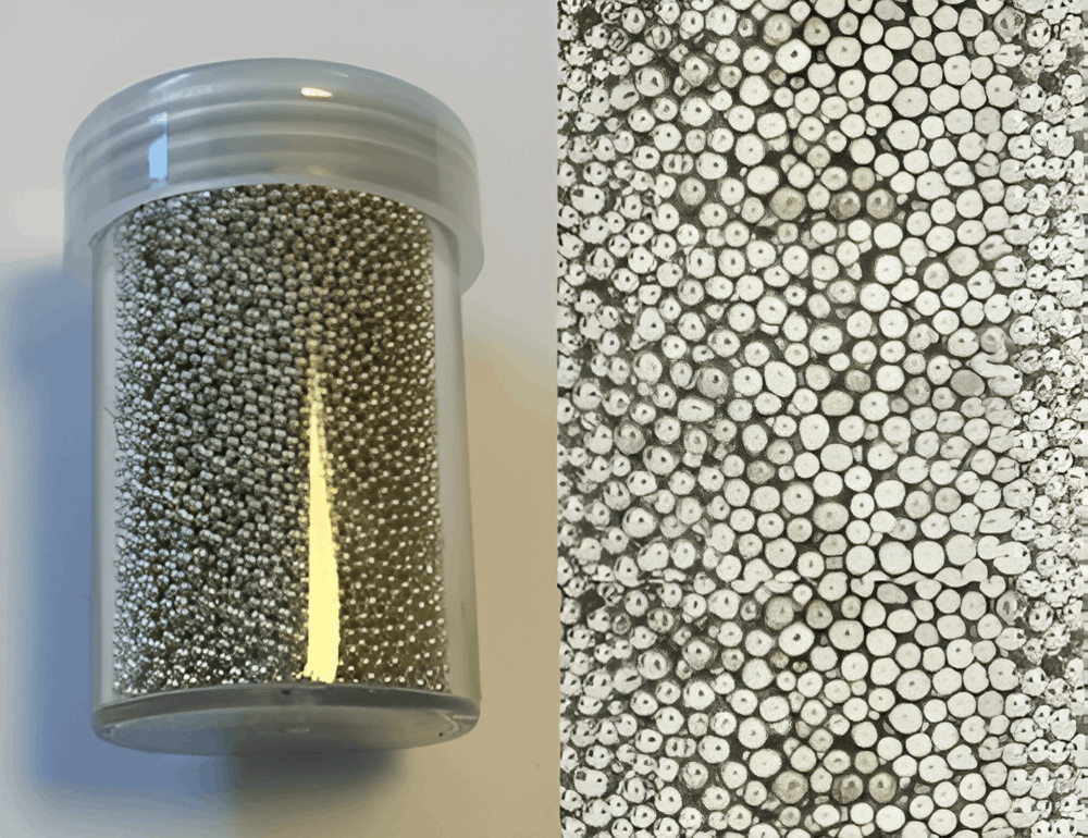 CAVIAR BEADS (HOLELESS) 0.8 - 1MM SILVER 4201