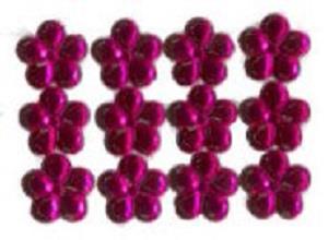 DRESS IT UP 14MM HOT PINK PETALS 3821