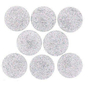 DRESS IT UP BIG GLITTER DOTS WHITE 4410