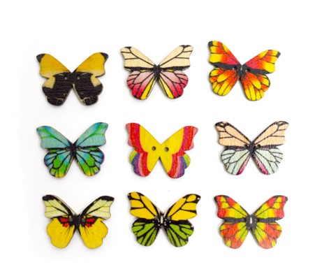 DRESS IT UP WOOD BUTTERFLIES 8261