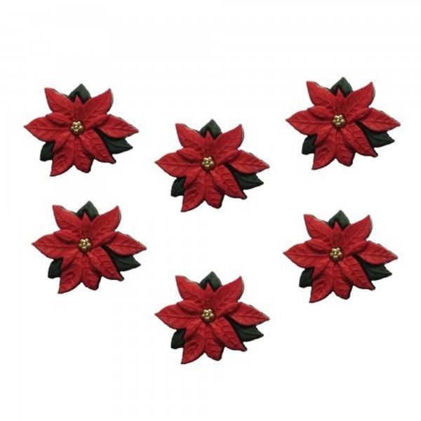 DRESS IT UP XMAS RED POINSETTIAS 2951