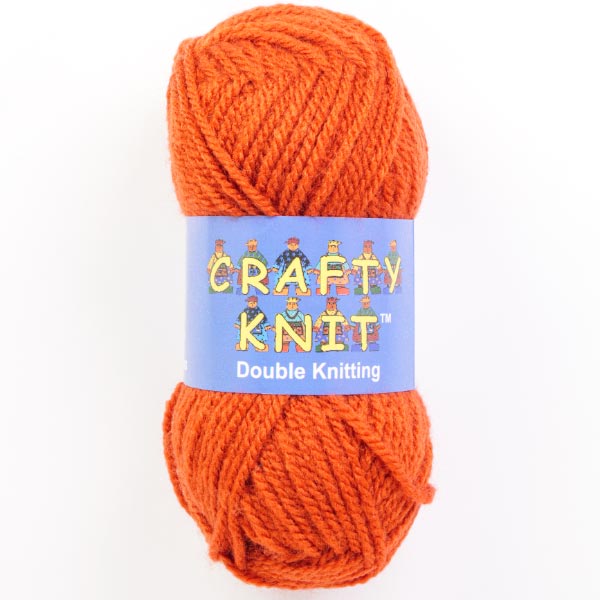 CRAFTY KNIT DK 20X25G (500G) 423 Burnt Orange