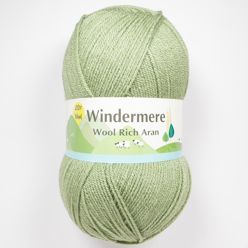 WINDERMERE ARAN PLAIN 2 X 400G SAGE 204