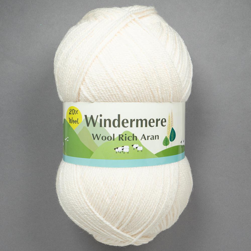 WINDERMERE ARAN PLAIN 2 X 400G CREAM 232