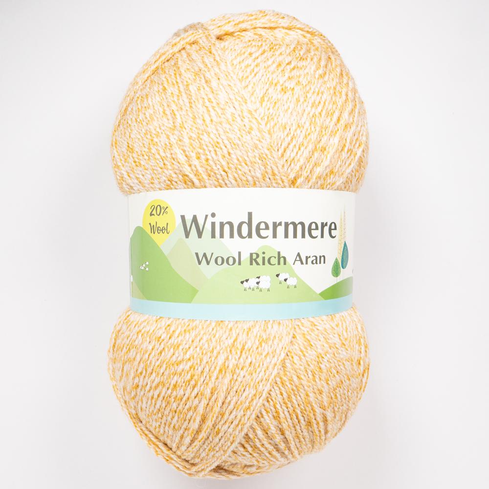 WINDERMERE ARAN MIX 2 X 400G OCHRE MARL 703