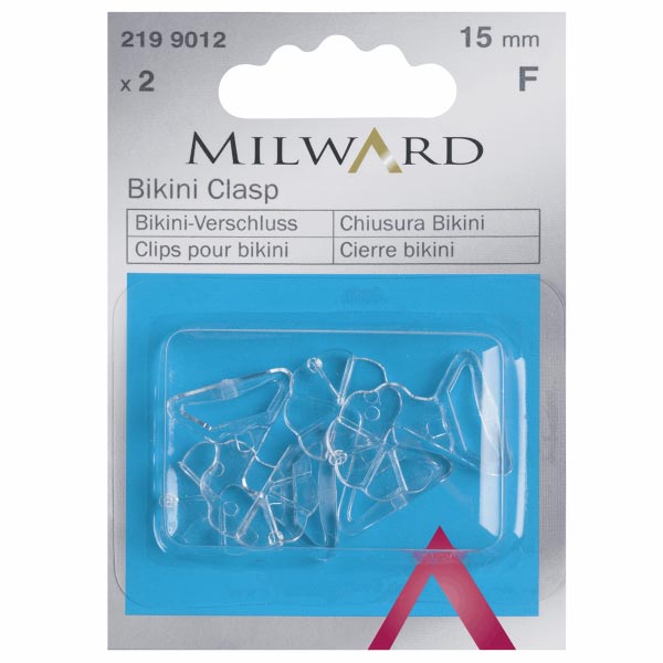 BIKINI CLASP 15MM TRANSPARENT 2PC 2199012
