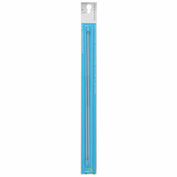 30CM KNITTING PINS SINGLE ENDED 2.00MM 2221301