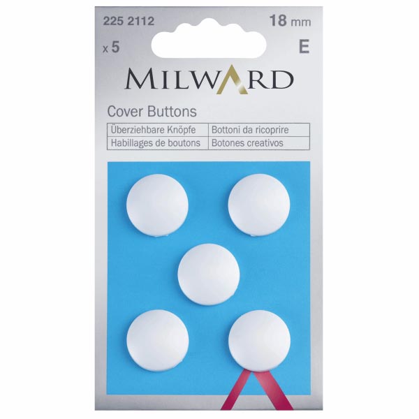 COVER BUTTONS, PLASTIC WHITE 2252112