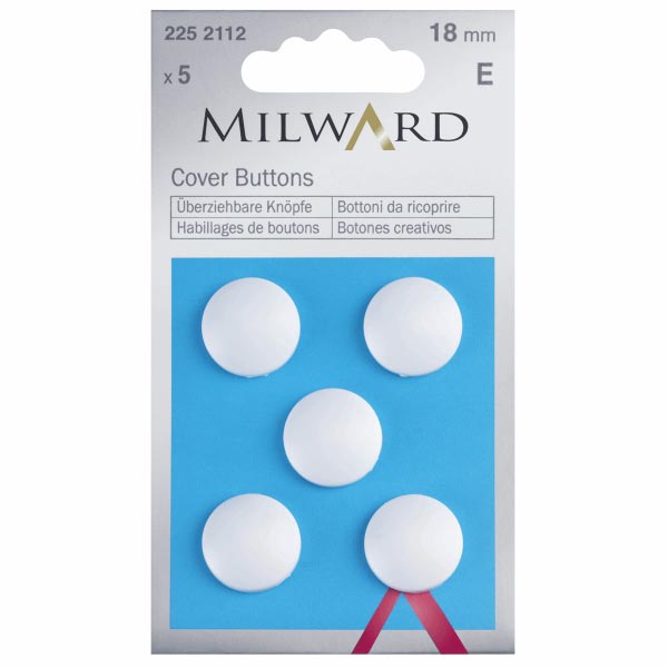 COVER BUTTONS, PLASTIC WHITE 2252112