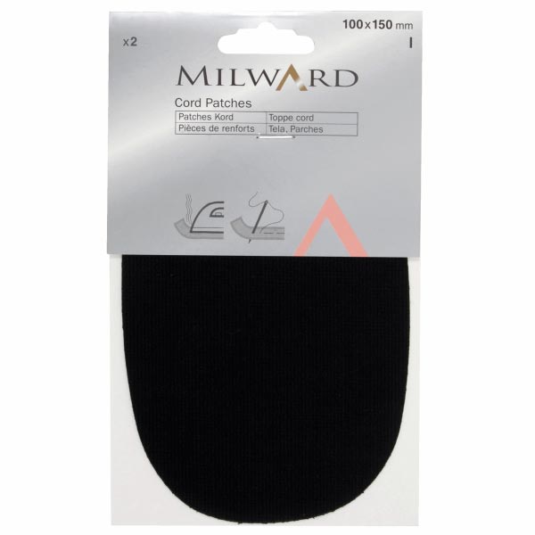 CORD PATCHES, BLACK 2662301