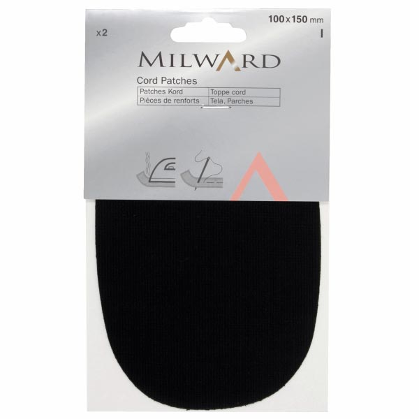 CORD PATCHES, BLACK 2662301