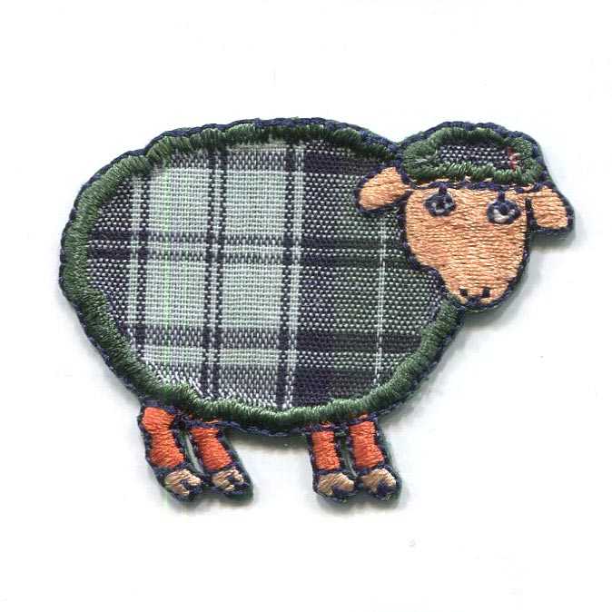 MOTIF TARTAN SHEEP GREEN/BLUE 1059