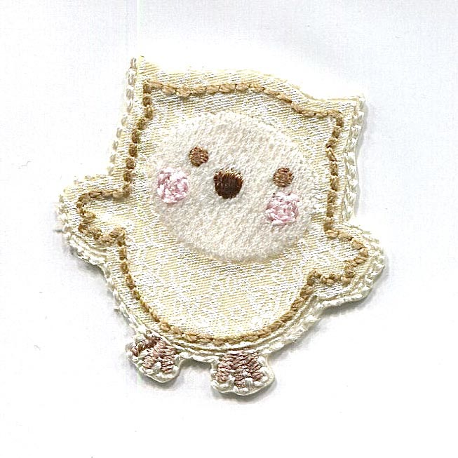 MOTIF BABY OWL CREAM 1085