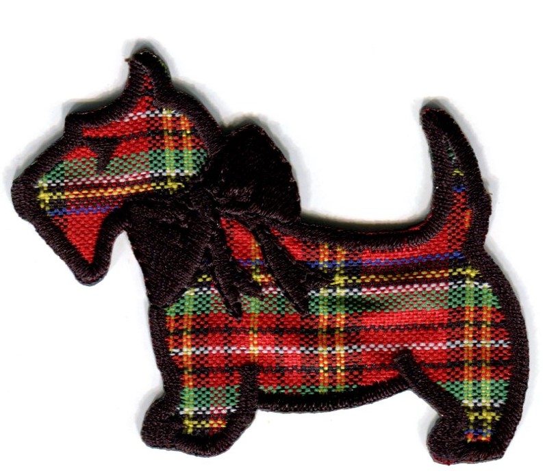 MOTIF TARTAN DOG 1102