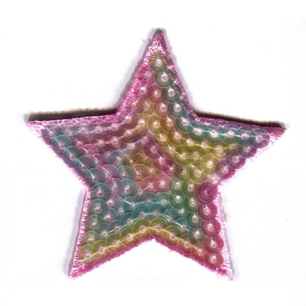 MOTIF PASTEL SEQUIN STAR 1127