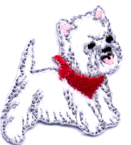 MOTIF TERRIER WHITE TERRIER A61069A