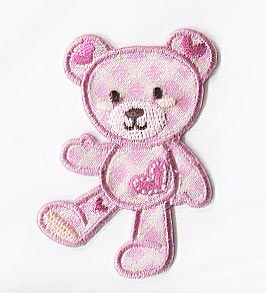 MOTIF PINK TEDDY 1584