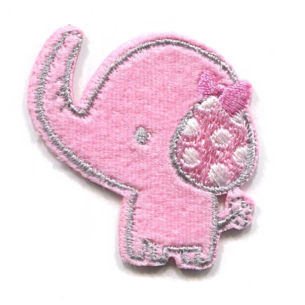MOTIF PINK ELEPHANT HEAD 1627