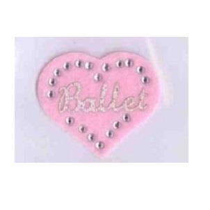 MOTIF MIDI BALLET PINK HEART C8726A