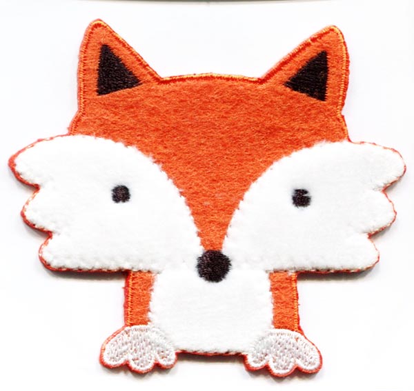 MOTIF FOX FACE ORANGE 30032