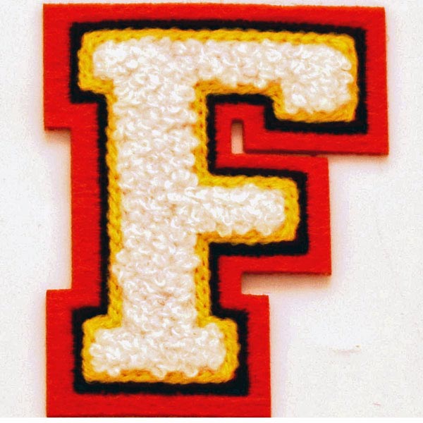 MOTIF VARSITY LETTER F 30052