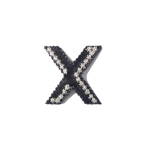 MOTIF LETTER X BLACK 3047