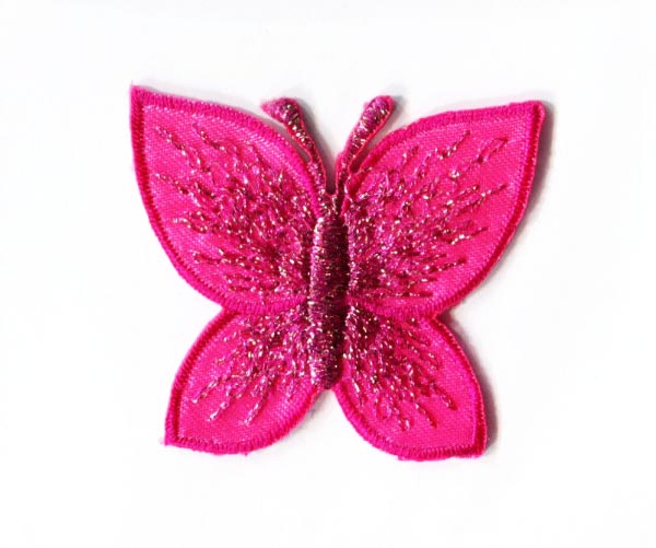 MOTIF BUTTERFLY CERISE 4155