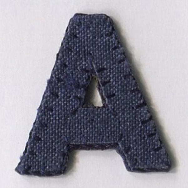 MOTIF BLUE LETTER A 5145